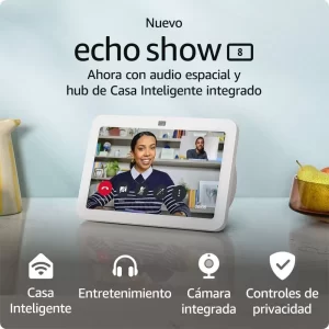 Amazon Echo Show 8 Gen3 2023 Asistente de Voz. Pantalla 8 Pulgadas HD