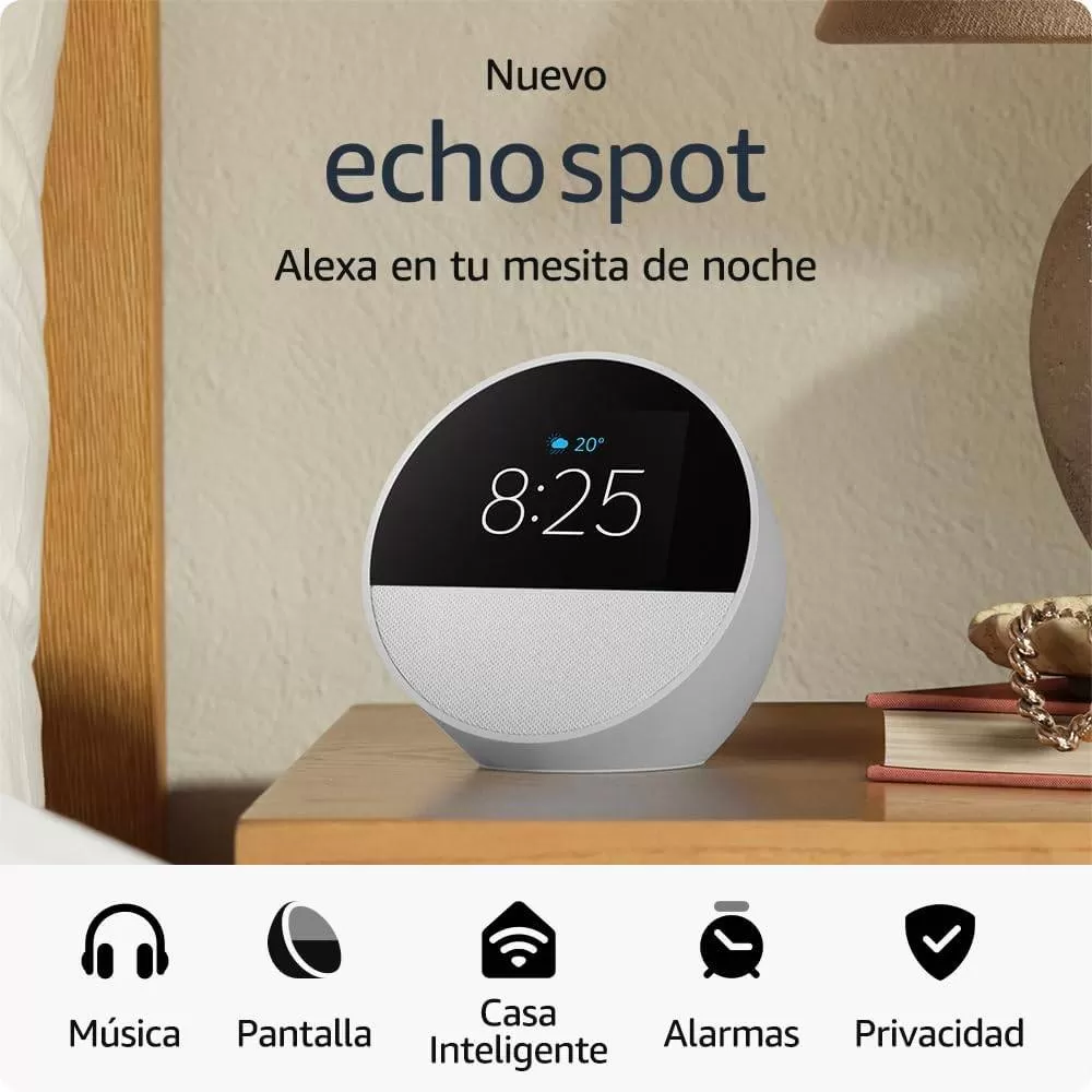 Amazon Echo Spot Mod 2024 B0BFCBKXWL BCO - Imagen 2