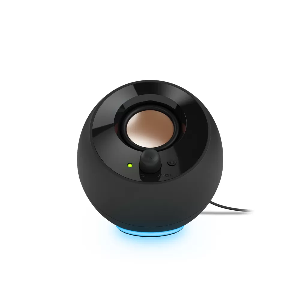 Altavoces Creative Pebble SE 4.4w (RGB) alimentados por USB para PC y Laptops negros - MF1725 BK - Imagen 3