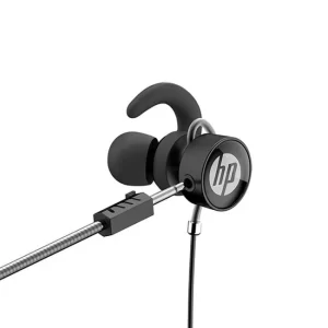 Audifonos NEGRO HP DHE-7004 Stereo Deep Bass con microfono play/pausa, avanzar Entrada Auxiliar 3.5mm / Funcion manos libres para hablar por celular