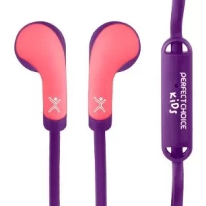 PC-116493 Audífonos Alámbricos In-Ear Cable Anti-enredos Bubble Gum ROSA | PERFECT CHOICE