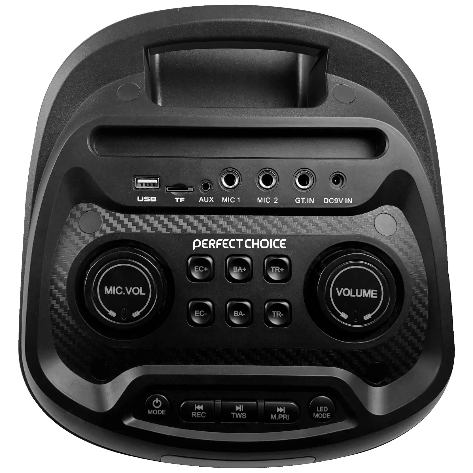 Bafle Bluetooth Inalámbrico 8 Pulgadas con Micrófono Incluido y Luz RGB Joy | PERFECT CHOICE - Imagen 3