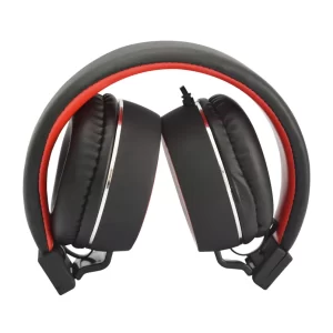 Diadema Naceb Technology NA-0310R, Rojo, 3.5 mm, 1.2 m, 110 DB +- 3DB