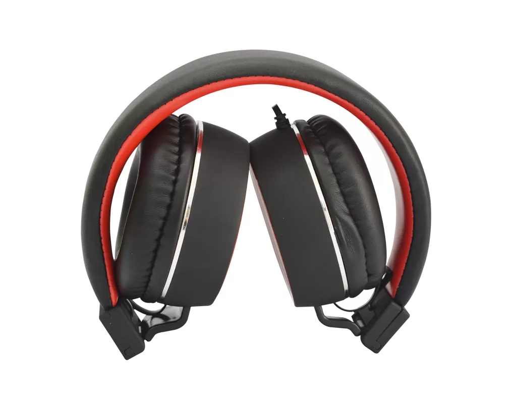 Diadema Naceb Technology NA-0310R, Rojo, 3.5 mm, 1.2 m, 110 DB +- 3DB