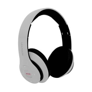 AUDIFONOS OVER-EAR BLUETOOTH NBH-01 SONIDO HI-FI 3.5MM RADIO FM MICRO SD 3.5MML MANOS LIBRES RUBBERIZED BLANCO