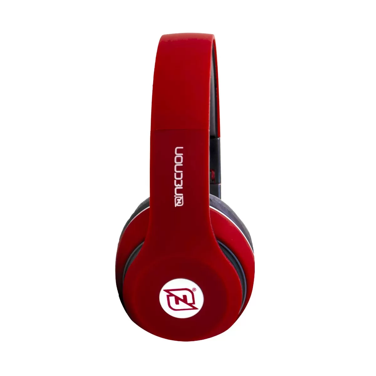 AUDIFONOS OVER-EAR BLUETOOTH NBH-01 SONIDO HI-FI 3.5MM RADIO FM MICRO SD 3.5MML MANOS LIBRES RUBBERIZED ROJO - Imagen 3