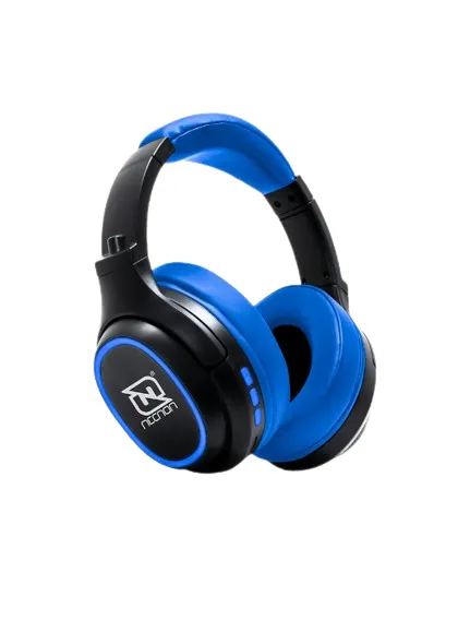 AUDIFONOS OVER-EAR BLUETOOTH NBH-02 SIMULACION CANCELACION DE RUIDO 3.5MM RADIO FM MICRO SD 3.5MML MANOS LIBRES TYPE C AZUL - Imagen 3