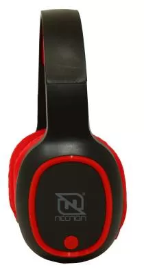 AUDIFONOS OVER-EAR BLUETOOTH NBH-04 PRO ALTA POTENCIA RADIO FM MICRO SD 3.5MML MANOS LIBRES NEGRO/ROJO