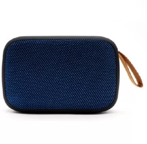 BOCINA BLUETOOTH, INALAMBRICA, RECARGABLE, STEREO C/RADIO FM, LECTOR USB Y MICRO USB, PORTATIL, ANTIDESLIZANTE, NEGRO/AZUL, C/CORREA, BROBOTIX 136445 - Imagen 2