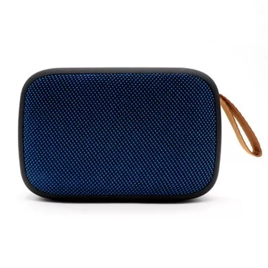 BOCINA BLUETOOTH, INALAMBRICA, RECARGABLE, STEREO C/RADIO FM, LECTOR USB Y MICRO USB, PORTATIL, ANTIDESLIZANTE, NEGRO/AZUL, C/CORREA, BROBOTIX 136445 - Imagen 5