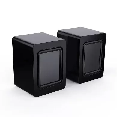 BOCINA ALAMBRICA, STEREO, USB + 3.5 MM, C/CONTROL DE VOLUMEN, ANTIDESLIZANTE, DE ESCRITORIO, P/PC/LAPTOP, NEGRO BROBOTIX 963920 - Imagen 2