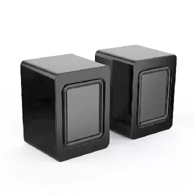 BOCINA ALAMBRICA, STEREO, USB + 3.5 MM, C/CONTROL DE VOLUMEN, ANTIDESLIZANTE, DE ESCRITORIO, P/PC/LAPTOP, NEGRO BROBOTIX 963937