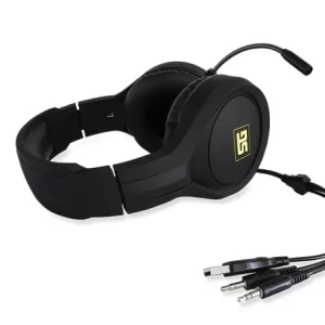 Diadema Gamer VORAGO HS-501, PC/Juegos, Negro, Alámbrico, 3.5 mm, 2.2m
