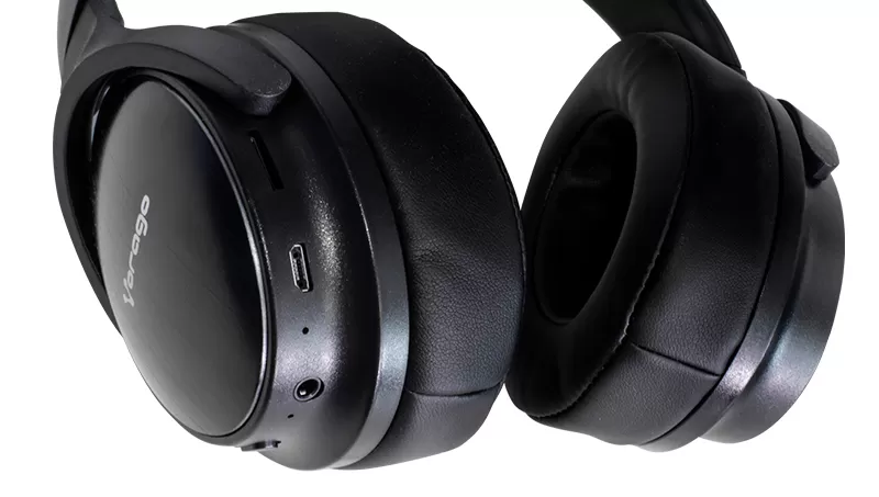 Diadema Vorago HPB-401 Bluetooth 5.0 / micro VORAGO HPB-401, Negro, 3.5 mm, Manos libres