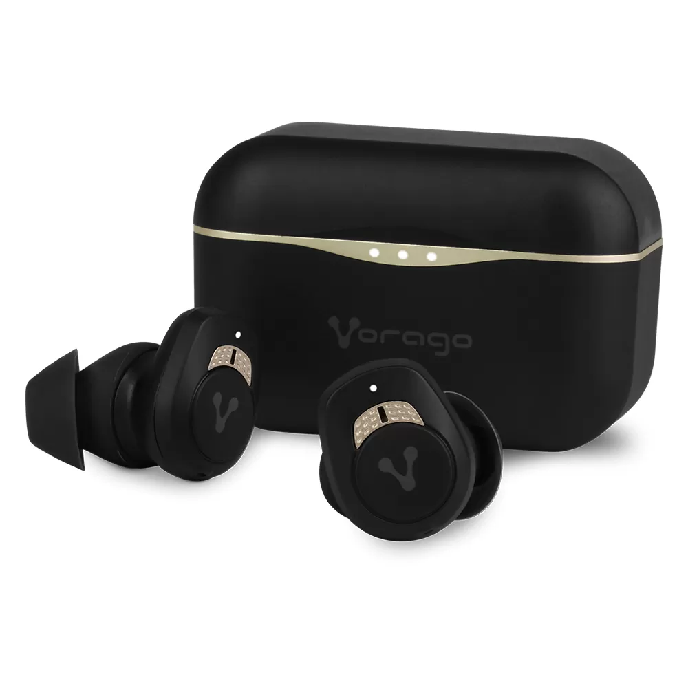 Audifonos earbud Vorago Premium ESB-600-ANC. Cancelación de ruido / Noise Cancelling TWS IPX5 21Hrs control táctil 590mAh - Imagen 2
