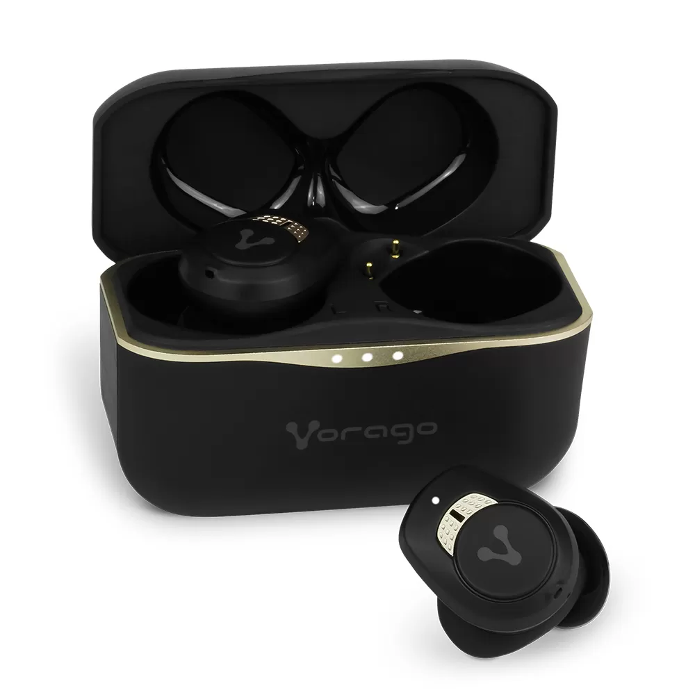 Audifonos earbud Vorago Premium ESB-600-ANC. Cancelación de ruido / Noise Cancelling TWS IPX5 21Hrs control táctil 590mAh - Imagen 3