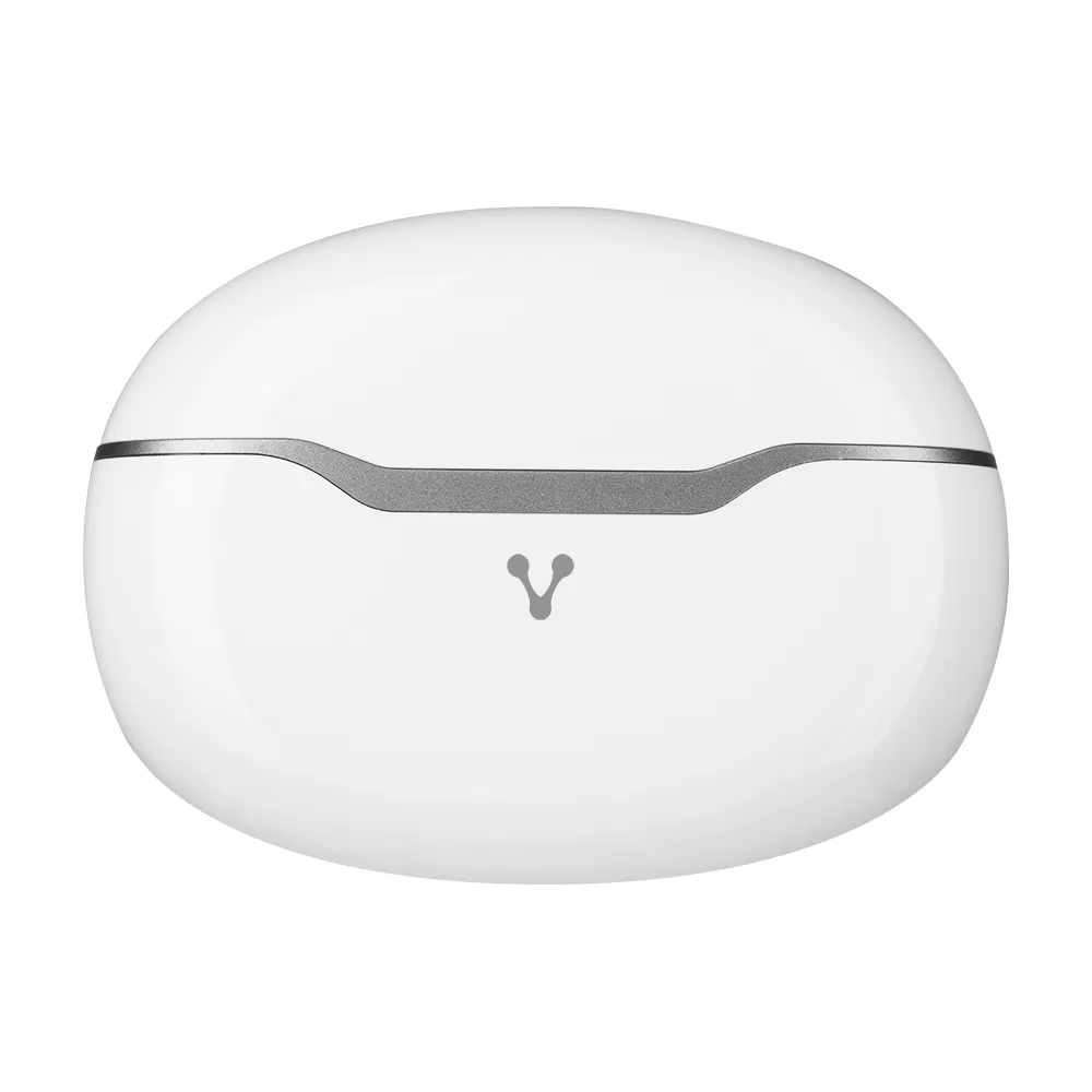 Audífonos bluetooth 5.3 con hasta 18 hrs de reproducción, controles táctiles, función de manos libres y aplicación móvil para configuración, Color Blanco