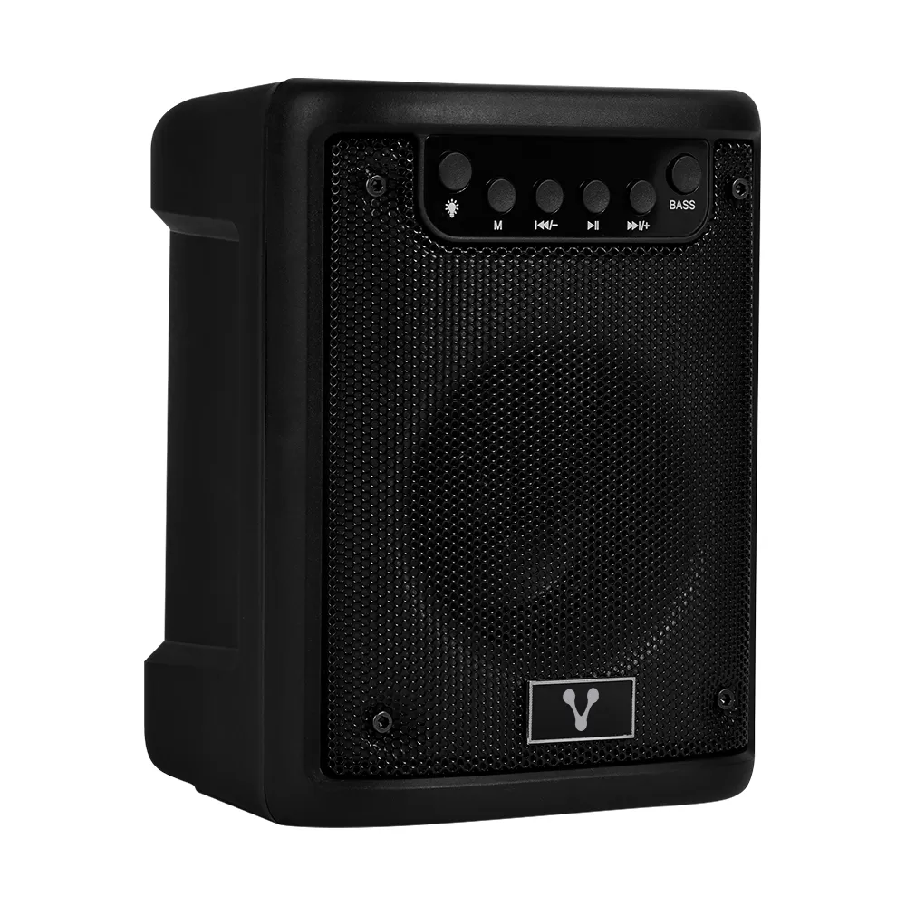 MINI BAFLE VORAGO KSP-180 NEGRO 3 10WATTS RMS / RECARGABLE / TWS BT 4HRS CARGA USB TIPO C - Imagen 2