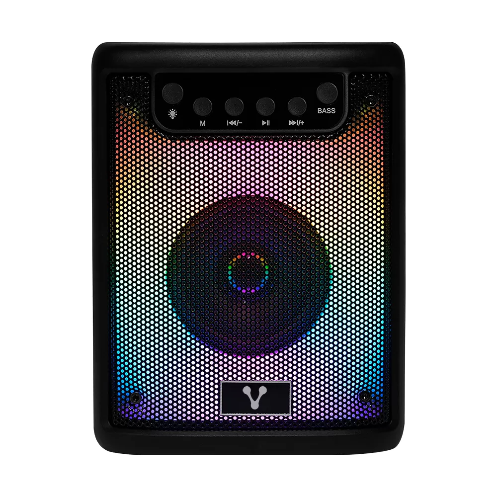 MINI BAFLE VORAGO KSP-180 NEGRO 3 10WATTS RMS / RECARGABLE / TWS BT 4HRS CARGA USB TIPO C