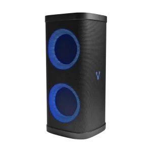 Bocina Vorago KSP-580 Bafle Karaoke speaker, Pantalla LCD, dos altavoces de 6.5 y 2 tweeters, aros con RGB, Micro SD, Bluetooth 5.0