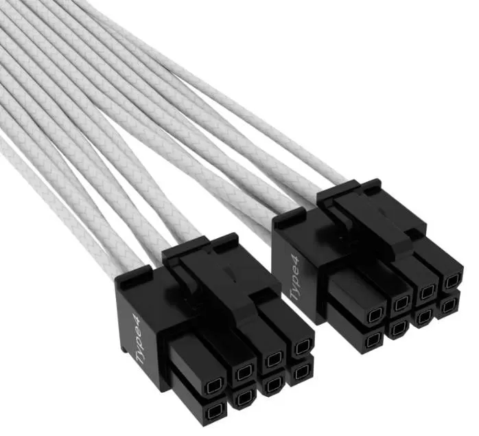 CABLE ALIM12+4pin CP-8920332 600W BLANCO - Imagen 2