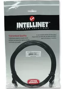 342063 Cable de red, Cat6, UTP, RJ45 Macho / RJ45 Macho, 2.0 m, Negro, Contactos con baño de oro para una mejor conexión