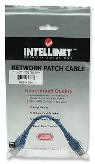 318129 CABLE PATCH 0.5m Cat 5E UTP AZUL - Imagen 3