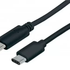 Cable USB C a USB C MANHATTAN 353342, USB C, USB C, Macho/Macho, Negro