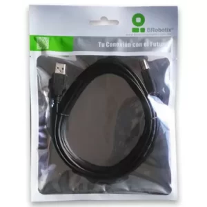Cable USB A a B, V2.0 Para impresora universal, Negro, 1.8 m, 102327 BROBOTIX