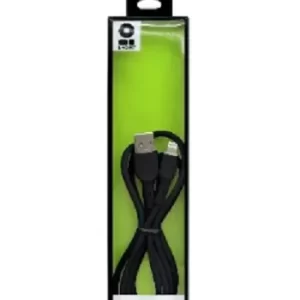 Cable Lightning BROBOTIX 963158, USB V2.0., Lightning, Negro, 1m