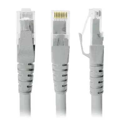 Cable de Red, Cat6, 2 Mts, RJ-45, RJ-45, 100% cobre, Macho/Macho, contactos c/baño de oro, Gris, 308200 BROBOTIX