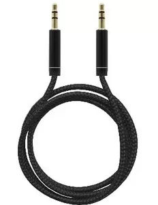 Cable de Stereo de Nylon 651336 BROBOTIX, MACHO - MACHO, 1 M, NEGRO