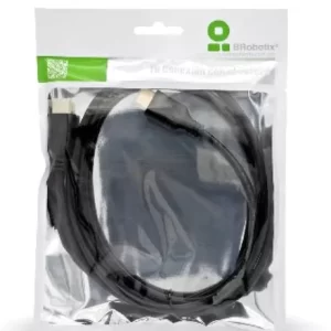 Cable HDMI V2.0 BROBOTIX 558933, 0.90 m, HDMI, HDMI, MACHO, Negro