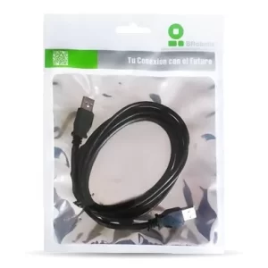 Cable USB V2.0 Tipo A - TIPO A BROBOTIX 206823, 0,9 m, Negro