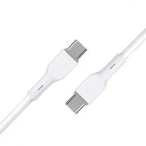 CABLE USB V3.0 TIPO C – C, 1 METRO, BLANCO, BROBOTIX  6006849