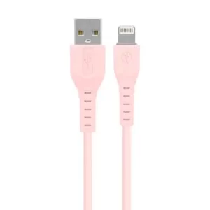 CABLE USB V3.0 TIPO A – LIGHTNING, 1 METRO, ROSA, BROBOTIX  6001615