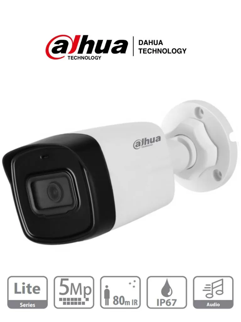 DAHUA HAC-HFW1500TL-A-28 - Camara Bullet de 5 Megapixeles/ Microfono Integrado/ Lente de 2.8mm/ IR de 80 Mts/ IP67/ Starlight/ CVI/CVBS/AHD/TVI/ - Imagen 3