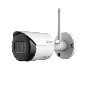 DAHUA IPC-HFW1430DS-SAW - Camara IP Bala Wifi de 4 Mp/ Lente de 2.8mm/ 90°/ H.265+/ IR de 30 Mts/ Integrado/ Ranura para MicroSD/ Metalica/ IP67/ DWD