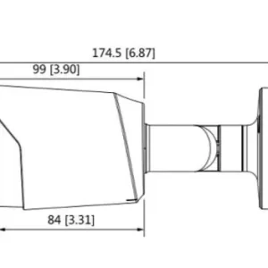 DAHUA HAC-HFW1509T-A-LED - Cámara Bullet Full Color de 5 Megapixeles/ Lente de 3.6 mm/ Micrófono Integrado/ Leds para 20 Metros/ Metalica/ IP67