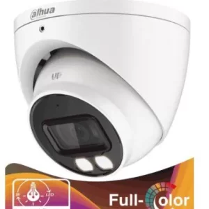 DAHUA HAC-HDW1239TN-IL-A - Camara Domo de 2 MP/Dual Inteligente+Full Color/ 2.8 mm/ 107°/ Microfono/ WDR Real de 130 dB/ 40 Mts IR/ IP67