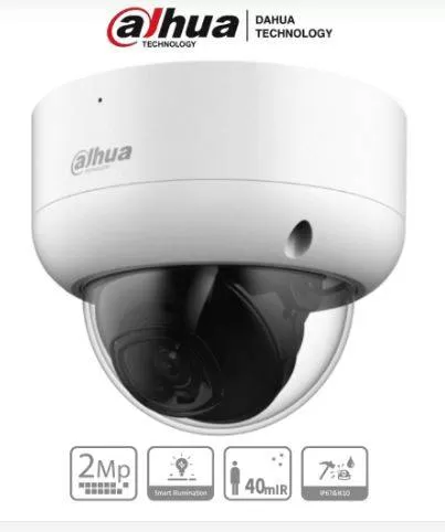 DAHUA HAC-HDBW1200EA - Cámara Domo de 2 Mp Antivandálica/ 1080p/ Lente 2.8 mm/ 115 °/ IR de 40 Metros/ Super Adapt/ IK10/ Uso Exterior IP67 - Imagen 2
