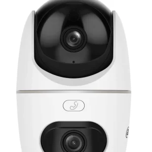 DAHUA DH-HPT1539DD-STW-5E2-IL - Cámara IP PT Dual de 10 Mp/2 Lentes de 3k/ 30 de IR y Luz Visible/ Boton de Llamada/ Audio 2 vías,Ranura MicroSD