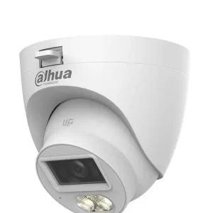 Cámara DAHUA HDW1500CLQN-IL-A-S3-DIP, cámara domo de 5 mp, iluminación dual + full color, lente de 2.8mm, 106°, 30 mts de ir, micrófono integrado, ip67