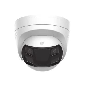 Turret IP 8mp/ Imagen Panorámica 180°/ PoE/ IP67/ Audio Bidireccional/ Alarma Visual y Auditiva Integrada / Smart Supplement Light / Micro SD 512 GB