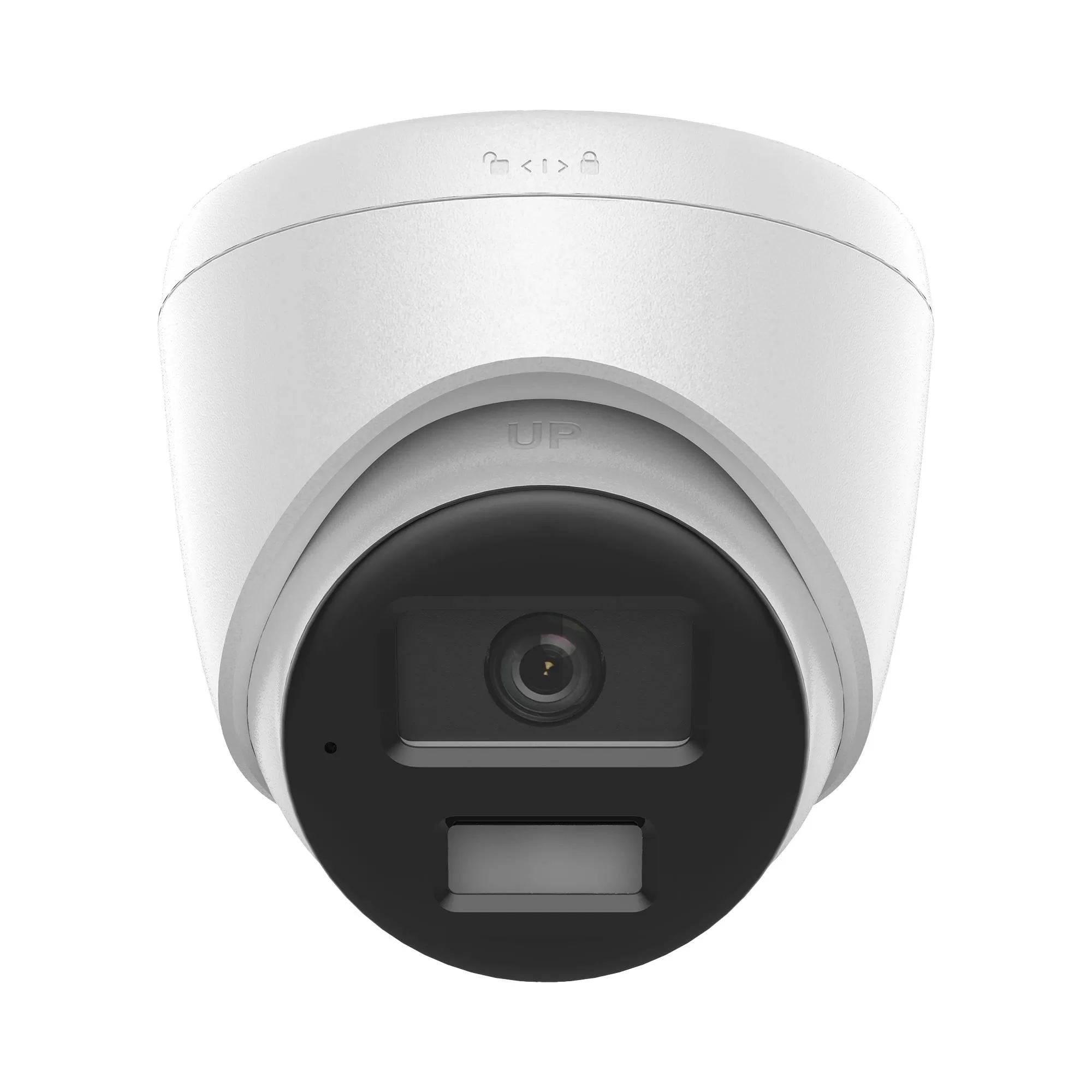 Turret IP de 2mp/ Lente 2.8mm/ Ángulo de visión 101/ 20m IR/ 15m Luz Bca/ Micrófono Integrado/ ACUSENSE Lite/ Exterior IP67/ PoE/ dWDR/ H.265+ / ONVIF
