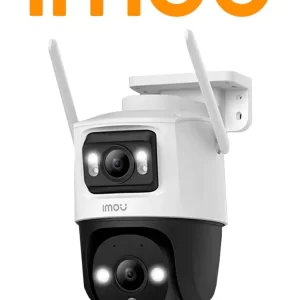 Cámara IMOU PT DUAL PT modelo IPC-S7XN-8M0WED P PT Wifi Dual de 8MP con lente fijo y PT de 3MP, visión nocturna de 30m, micrófono y altavoz integrados, aud