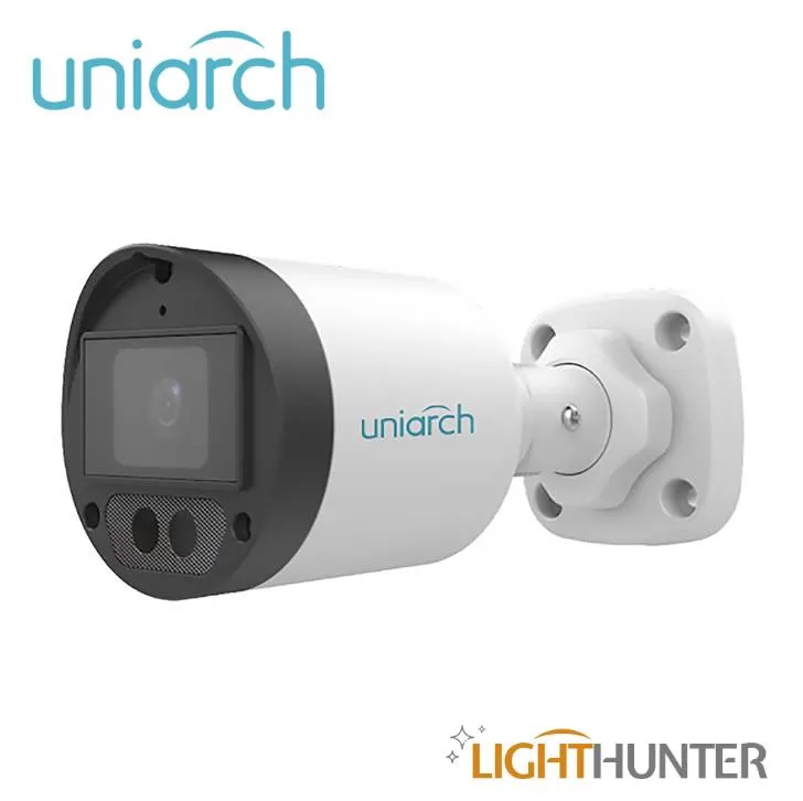 Cámara analoga Bala LightHunter Uniarch UAC-B122-AF28LM, 2MP, Lente Fijo 2.8mm, Micrófono Integrado, Interior, Exterior, Metal Plástica - Imagen 2
