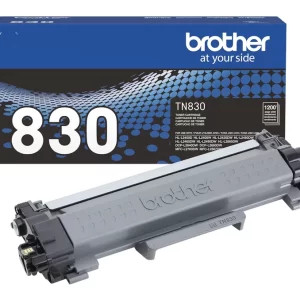 Tóner Brother TN830 negro, rendimiento aproximado 1,200 páginas, compatible con DCPL2660DW