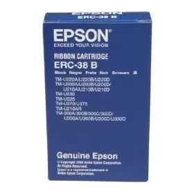 Cinta Epson ERC-38B Negra. Compatible con: TMU-200, TM-300, TM-U325, TM-U375