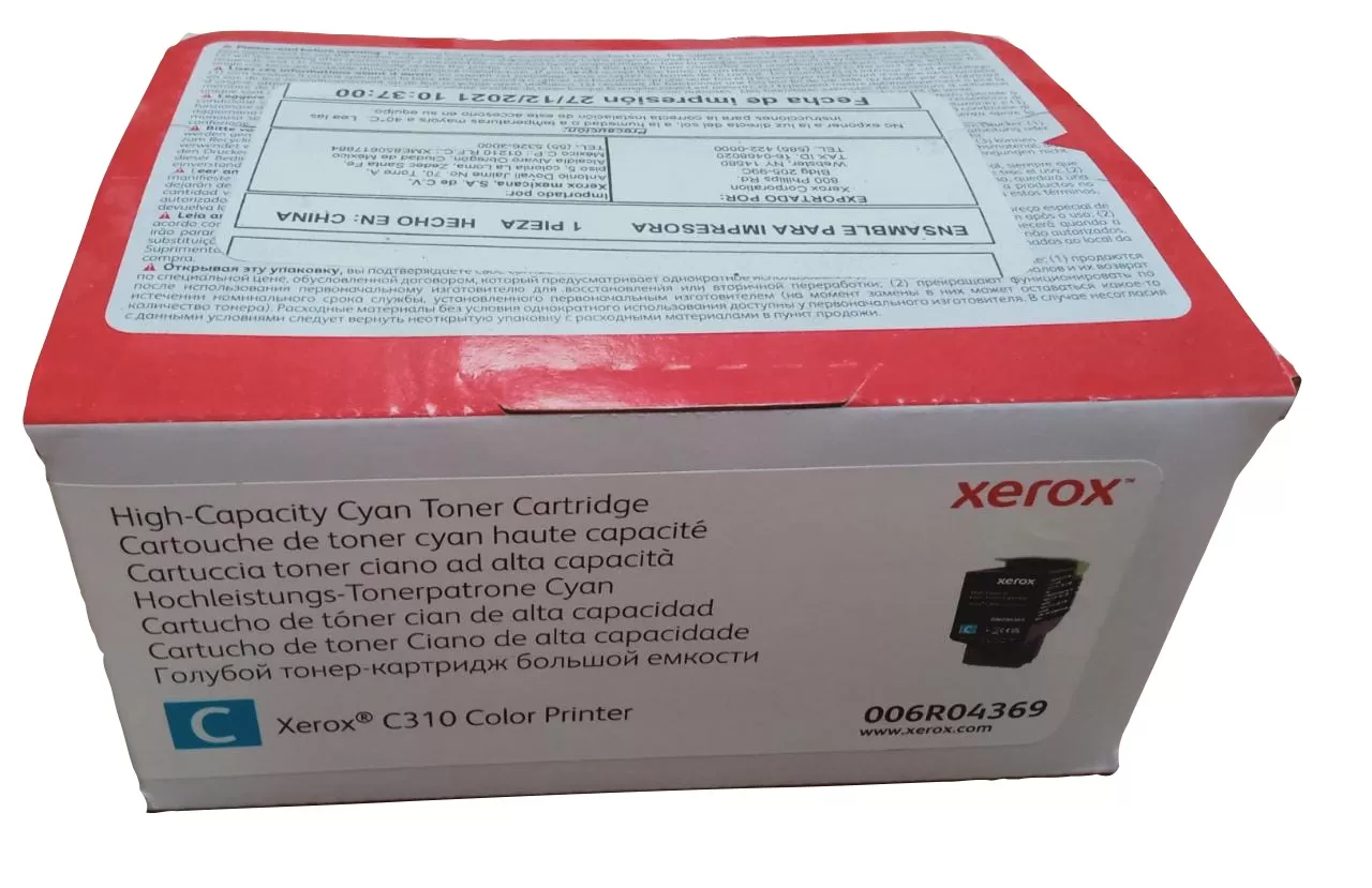 XEROX 006R04369 TONER CYAN ALTA CAPACIDAD 5.5K